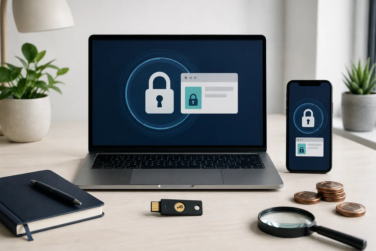 Pemeriksaan halaman login SM605 pada ponsel dan laptop